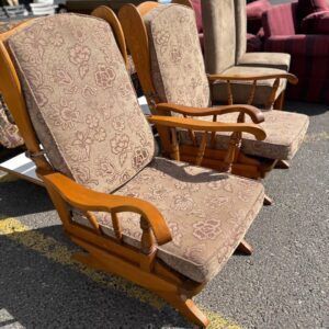 Solid Wood Rocking Armchair (each)
