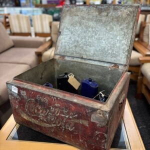 Vintage Coca-Cola Metal Cooler Chest