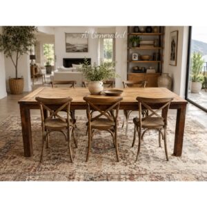 Oregon Rectangular Solid Wood Dining Table
